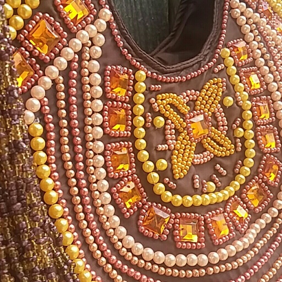 Maggie B Boho Chic Shoulder Bag Beaded Detailing - Picture 1 of 7